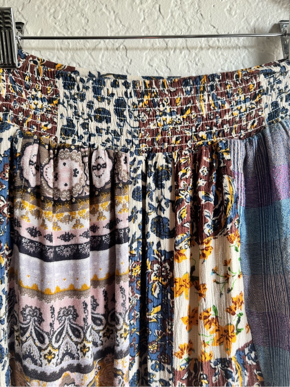 Oli & Hali Multi-Color Asymmetrical Patchwork Skirt - Picture 7 of 12